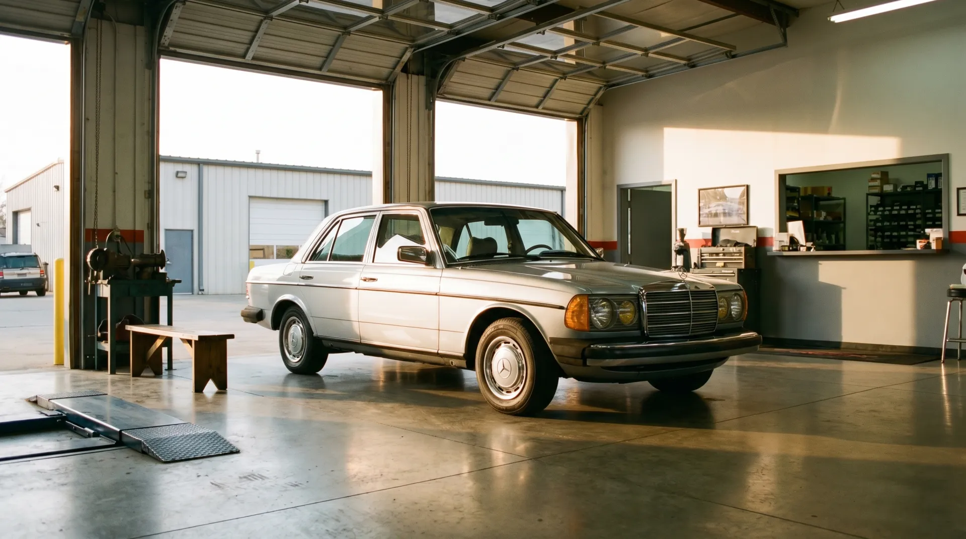 Classic Mercedes-Benz at Mike's Foreign Auto in Redondo Beach