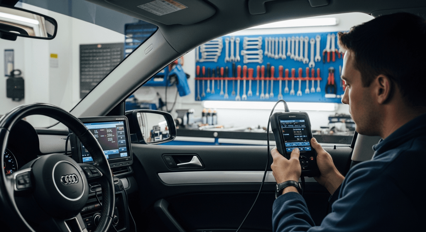 Diagnostic scan on a German car