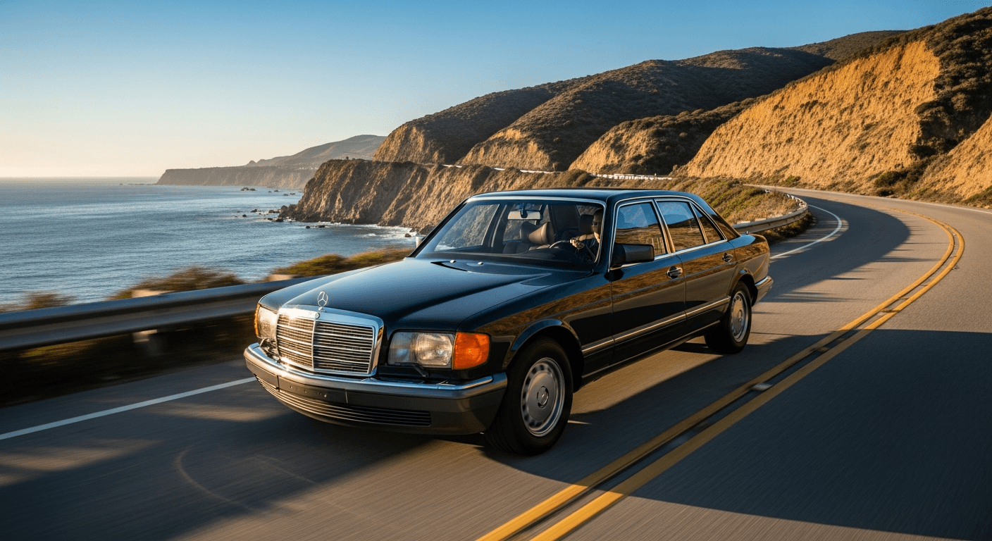 Mercedes-Benz S-Class on the Palos Verdes coast